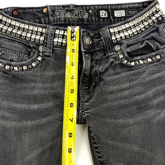 Miss Me Women's Black Embellished Skinny Jeans Size 28 - Picture 8 of 8
